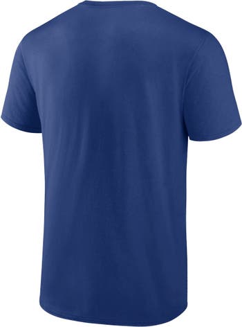Men's Fanatics Branded Blue Vancouver Canucks Authentic Pro Primary Replen T-Shirt