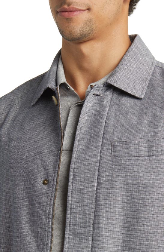Shop Rodd & Gunn Claverly Cotton Blend Shirt Jacket In Indigo