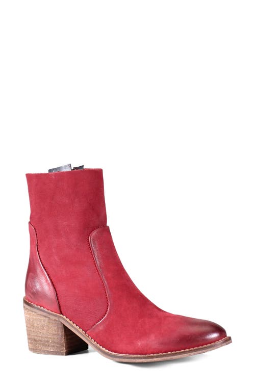 Majes Tic Bootie in Deep Red
