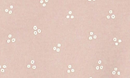 L'ovedbaby Smocked Organic Cotton Zip Footie In Rosewater Dots