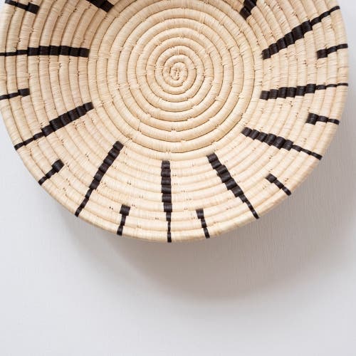 Shop Maadili Collective Thin Ray Basket In Natural/black