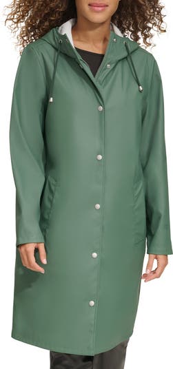 Levi s Water Resistant Hooded Long Rain Jacket Nordstrom