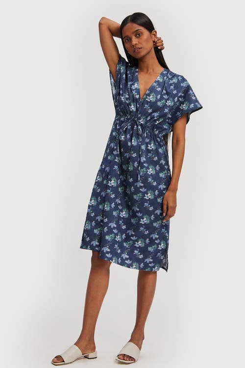 Shop Reistor Short Wrap Dress Midnight Florals