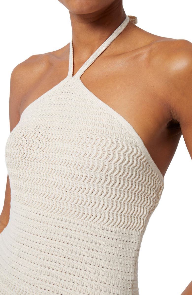 French Connection Nellis Cotton Crochet Halter Dress Nordstromrack