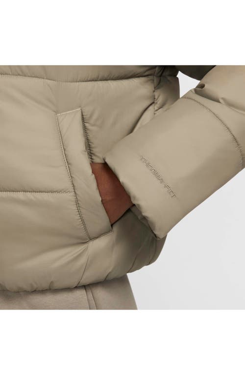 Shop Nike Sportswear Therma-fit Classic Puffer Jacket In Light Army/white