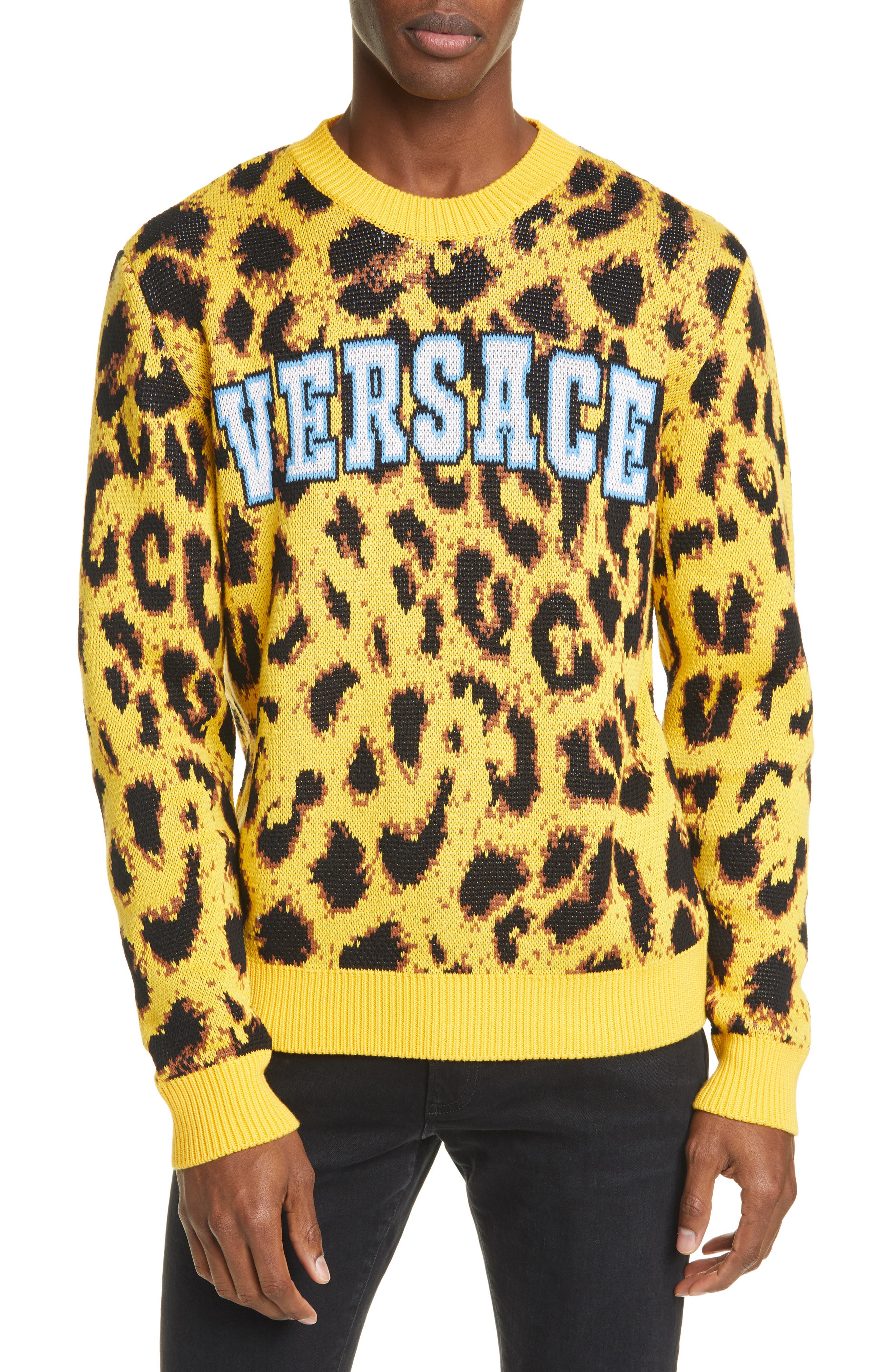 leopard sweater men