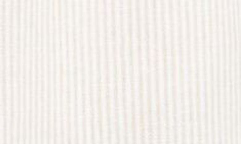 Shop Caslon Stripe Long Sleeve Linen Blend Romper In Tan Safari- White Leah Stripe