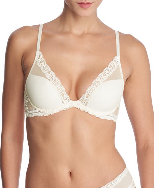 Feathers Plunge T-Shirt Bra in Ivory