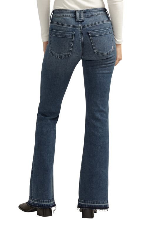 Silver Jeans Co. Suki Curvy Release Hem Flare Jeans In Indigo