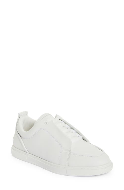 Christian Louboutin Jimmy Calfskin Sneaker In White