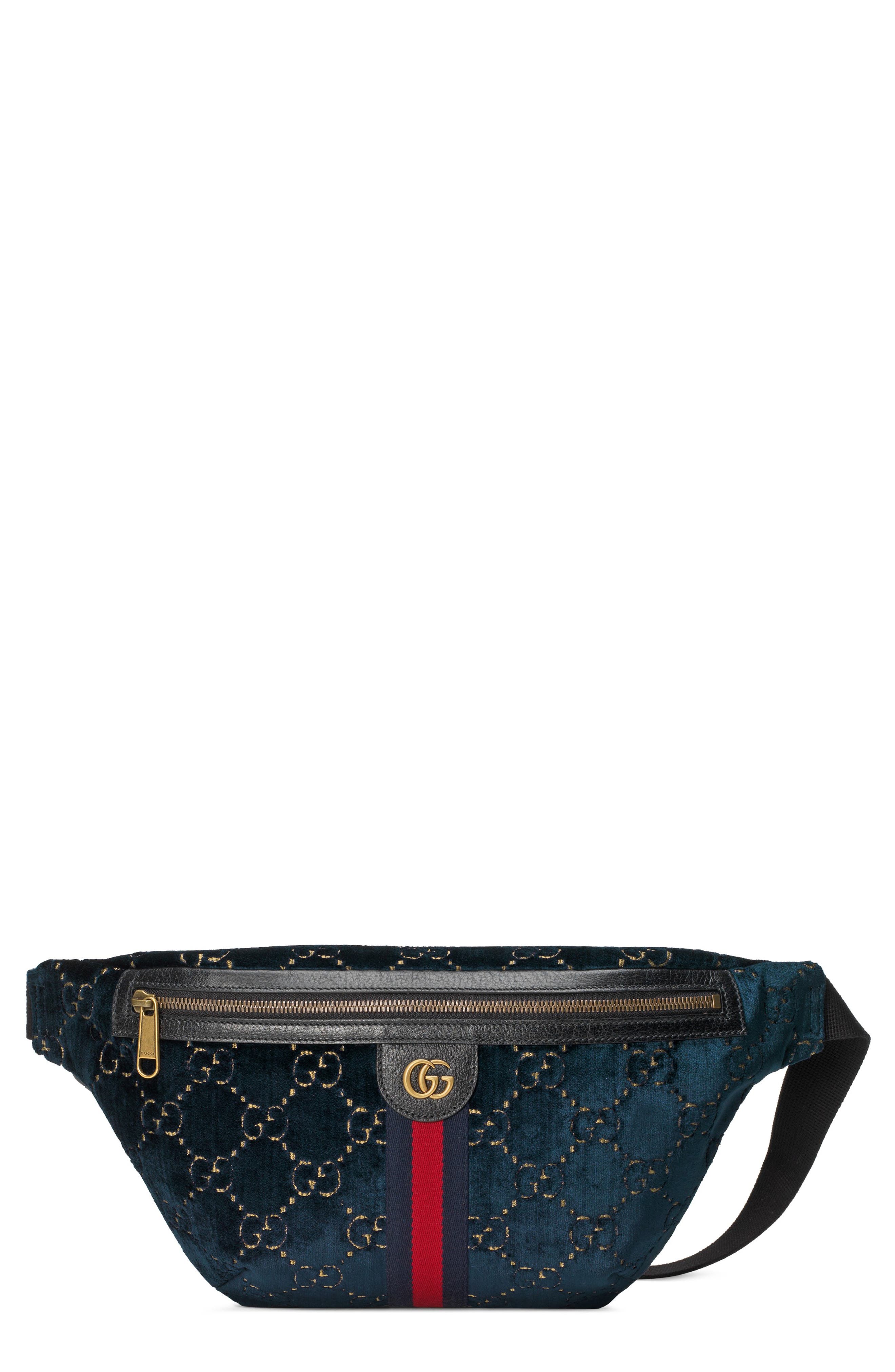 gucci fanny pack velvet