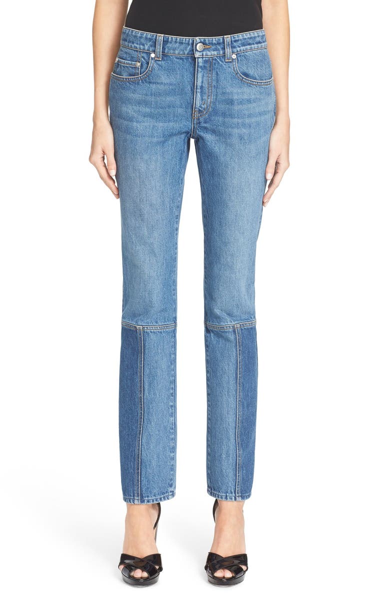 Alexander McQueen Contrast Detail Skinny Jeans | Nordstrom