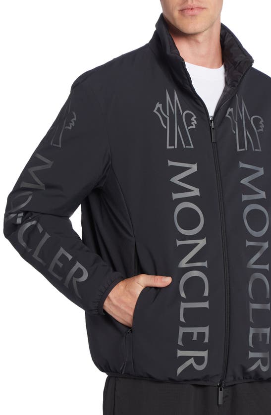 Shop Moncler Ponset Reversible Water Repellent Down Puffer Jacket In Black