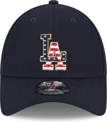 New Era Men's New Era Navy Los Angeles Dodgers 2023 Fourth of July 9FORTY  Adjustable Hat