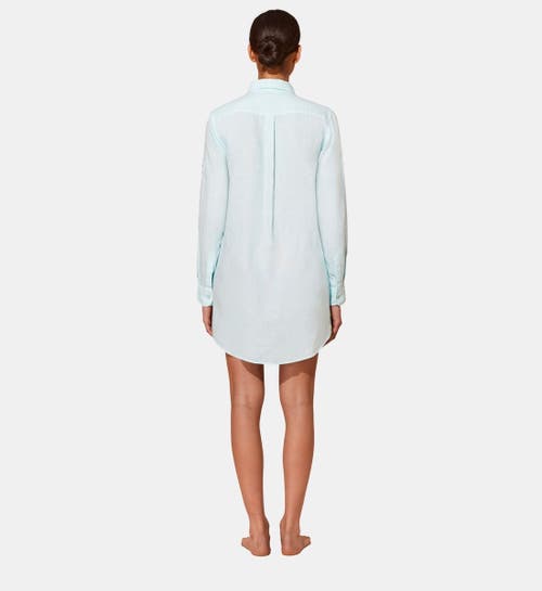 VILEBREQUIN SOLID LINEN SHIRT DRESS
