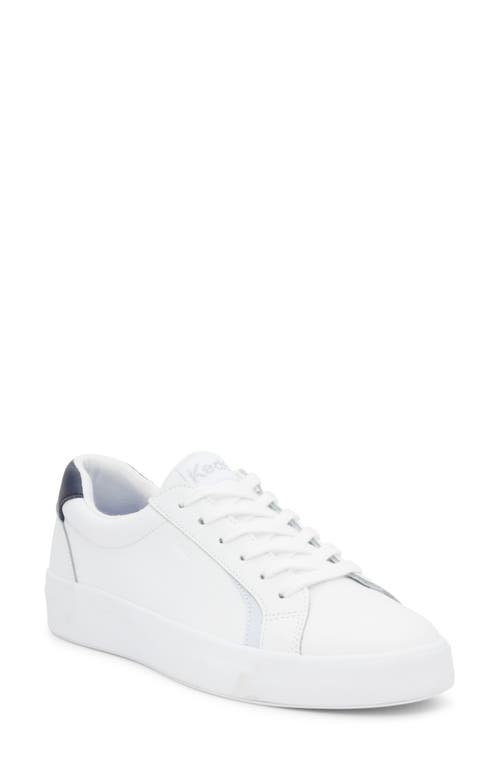 Keds® Pursuit Sneaker in White/Blue 