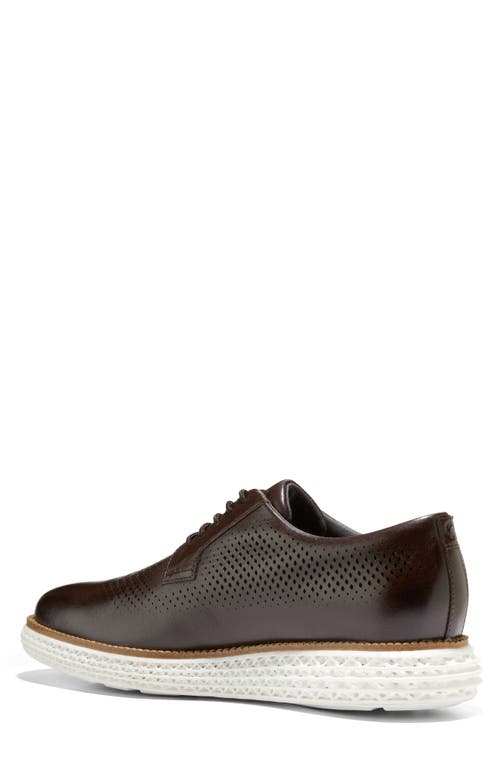 Shop Cole Haan Originalgrand 2.0 Derby In Dark Chocolate