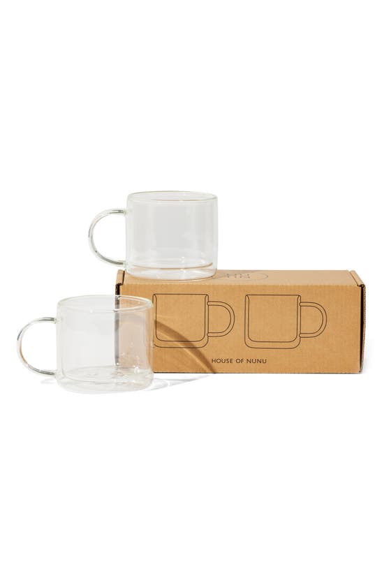 Shop House Of Nunu Set Of 2 Double Trouble Cups In Clear