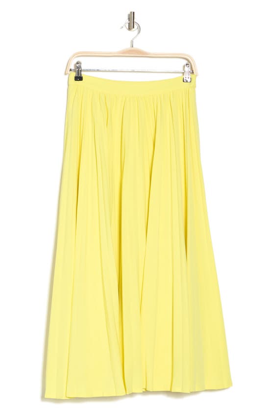 Cinq À Sept Maree Pleated Skirt In Yellow