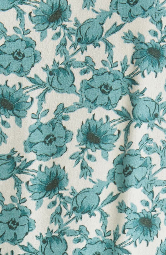 Treasure & Bond Tie Back Camisole In Ivory- Green Celia Floral