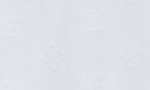 Dolce & Gabbana T-shirt All-over Flocked In W0800 Bianco Ottico