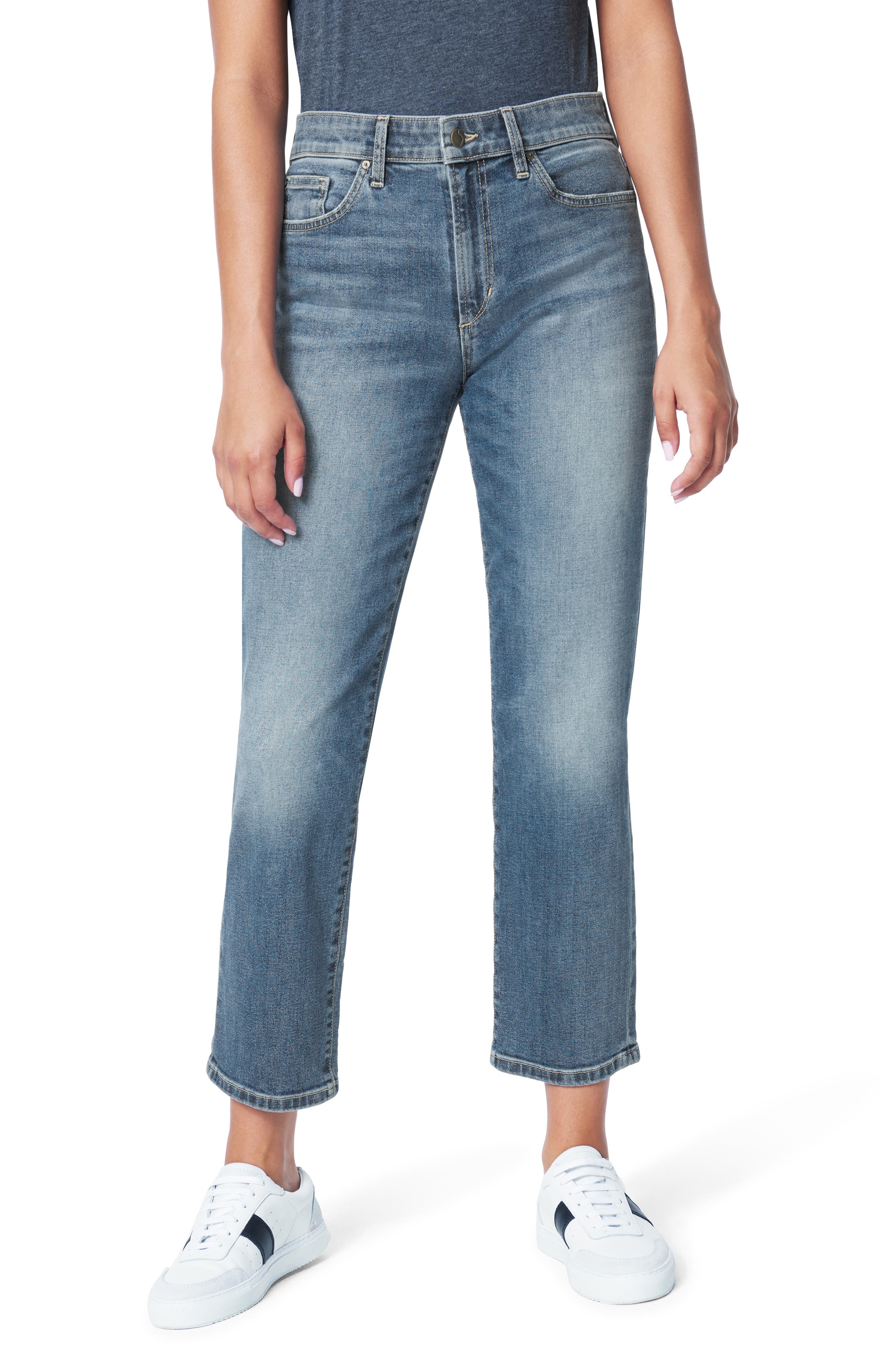 Women's Joe's The Scout High Waist Crop Straight Leg Jeans, 28 - Blue Women's Joe's The Scout High Waist Crop Straight Leg Jeans, 28 - Blue