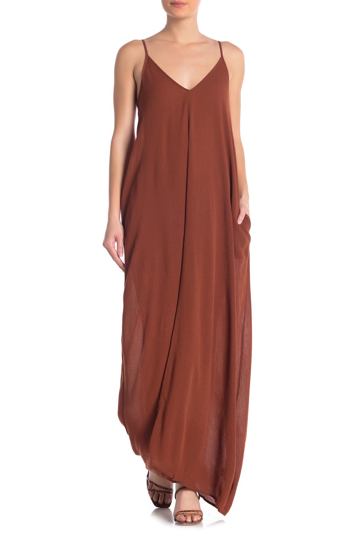 nordstrom rack love stitch gauze maxi dress