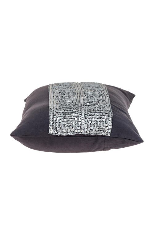 PARKLAND COLLECTION PARKLAND COLLECTION MISTY EMBELLISHED BEADED ACCENT PILLOW