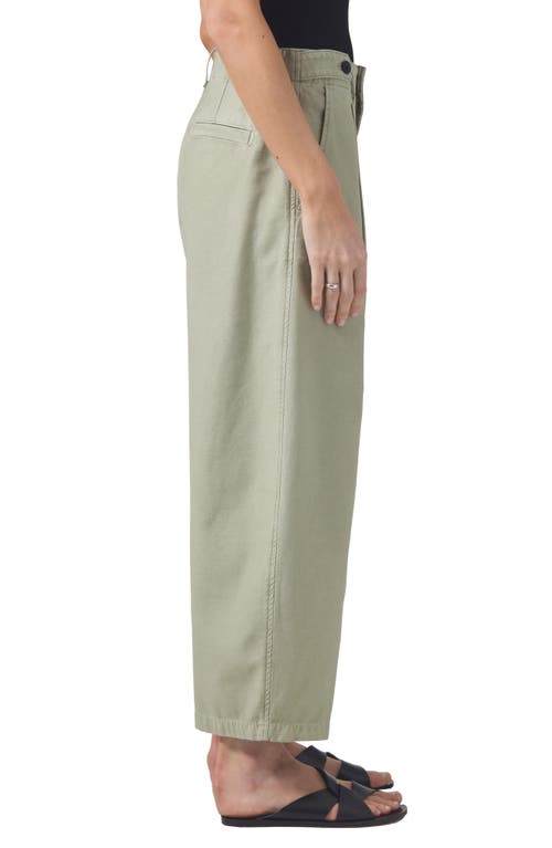 Shop Citizens Of Humanity Payton Super High Waist Crop Wide Leg Utility Trousers In Palmdale