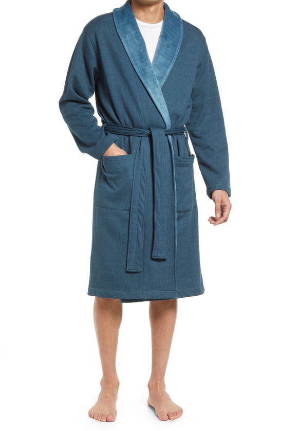 Ugg Robinson Robe In Honor Blue Heather