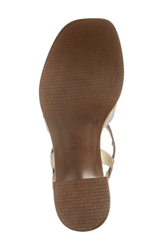 Wonders Block Heel Sandal In Max Plomo Plata