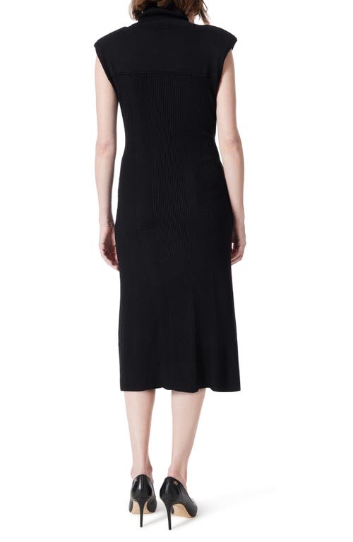 Do By Dee Ocleppo Asymmetric Hem Sweater Dress In Black