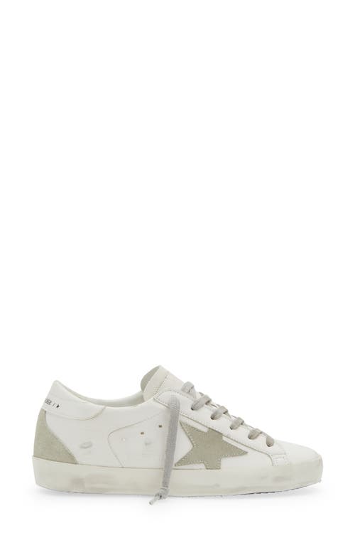 Golden Goose Super-star Low-top Leather Sneakers In White/ice