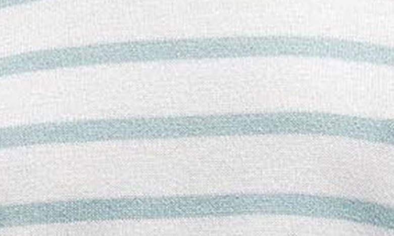 Shop Barbour Kayleigh Stripe Tie Back Sweater In Cloud/ Blue Haze
