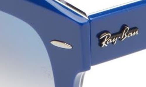 Shop Ray Ban Ray-ban State Street 49mm Gradient Square Sunglasses In Blue/blue Gradient