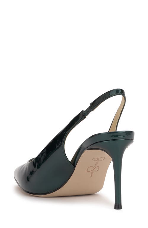 Jessica Simpson Souli Slingback Pointed Toe Pump In Dark Teal