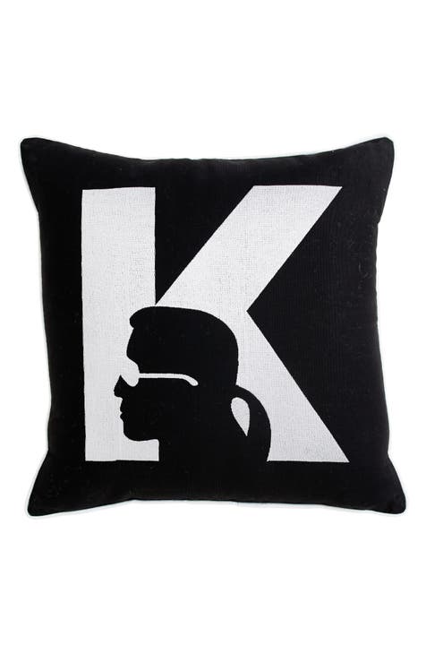 Silhouette Metallic Logo Accent Pillow