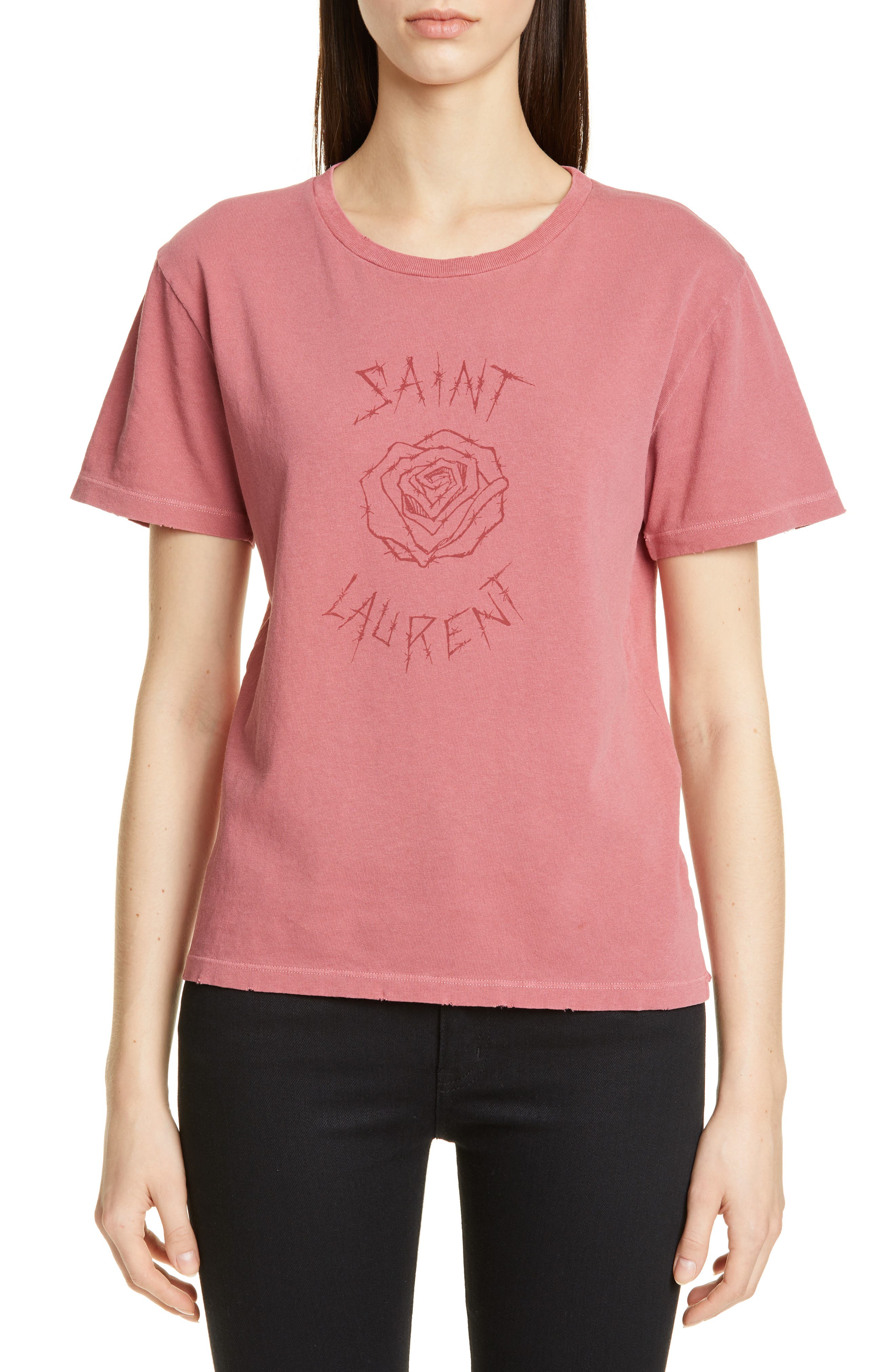 saint laurent graphic tee