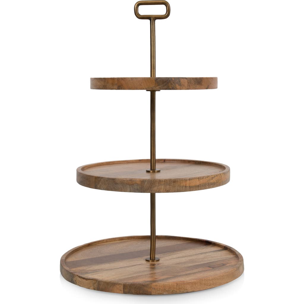 Picnic Time Tapas Serving Tray In Brown