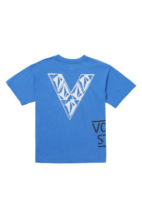 Shop Volcom X Fergus Purcell Fergadelic Oversize Graphic T-shirt In Patriot Blue