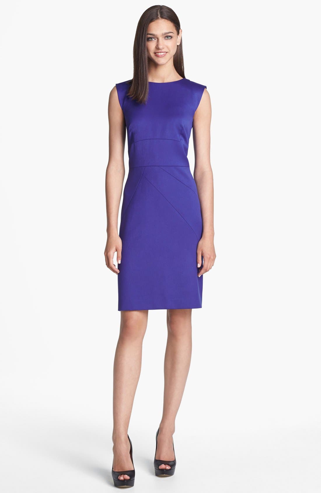 Tahari Seamed Sheath Dress (Petite) Only) Nordstrom