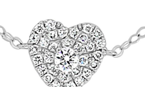 Shop Bony Levy Mika Pavé Diamond Heart Bracelet In 18k White Gold