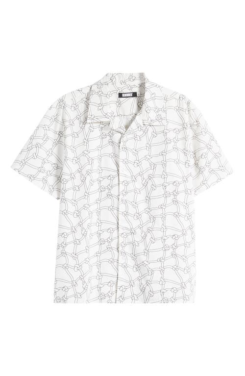 Renowned Hoop Dreams Button-Up Shirt in White