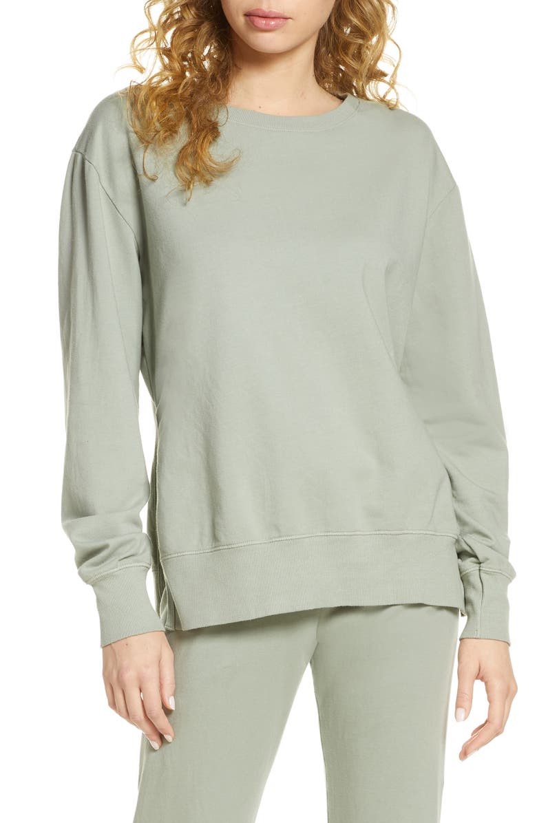 PROJECT SOCIAL T Anything Goes Sweatshirt, Main, color, PIXIE GREEN