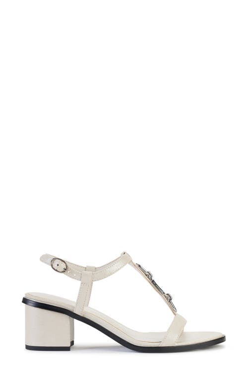 Karl Lagerfeld Paris Hilary T-strap Sandal In Soft White