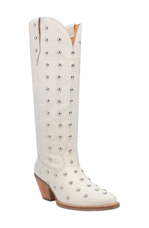 Broadway Bunny Western Boot in White