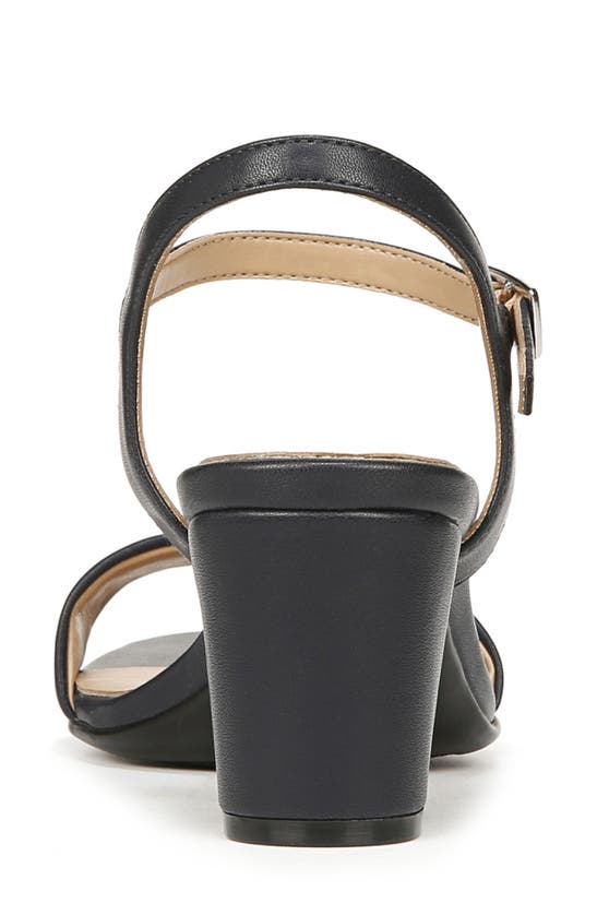 Naturalizer Bristol Ankle Strap Sandal In French Navy Blue Synthetic