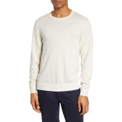 Bonobos Pinstripe Crewneck Sweater, White
