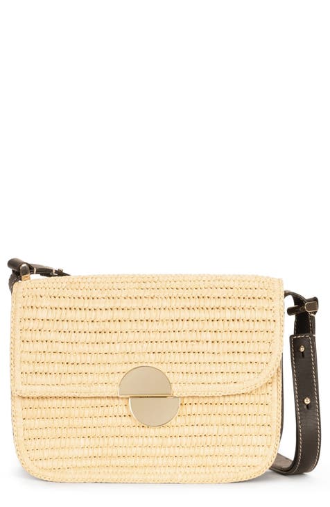 Orbit Straw Shoulder Bag