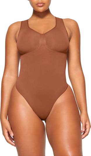 SKIMS New SEAMLESS SCULPT SCOOP NECK THONG BODYSUIT SIENNA SZ XL - $45 New  With Tags - From Jenya